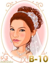新婦髪型B-10　すっきりした優雅なアップスタイル