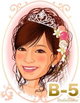 婦髪型B-5　ゆるカールのかわいいアップスタイル